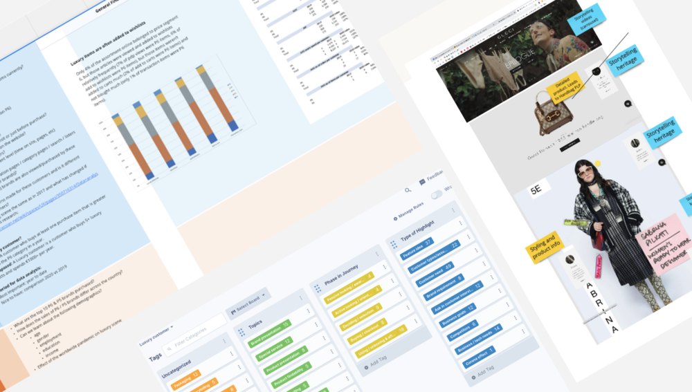 Luxury customer research materials